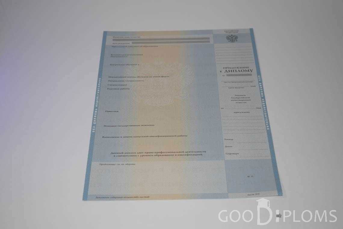 Приложение к Диплому Бакалавра в период c 2003 по 200 год - Запорожье