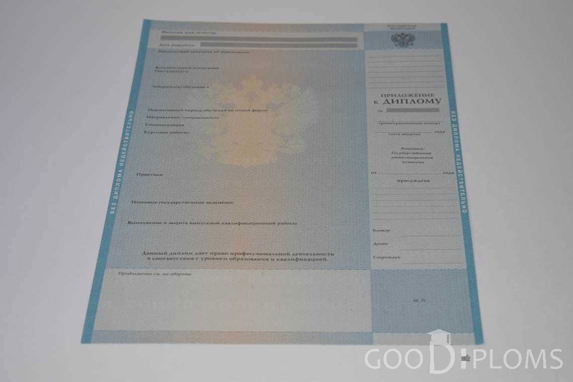 Приложение к Диплому Магистра в период c 2009 по 2010 год - Запорожье