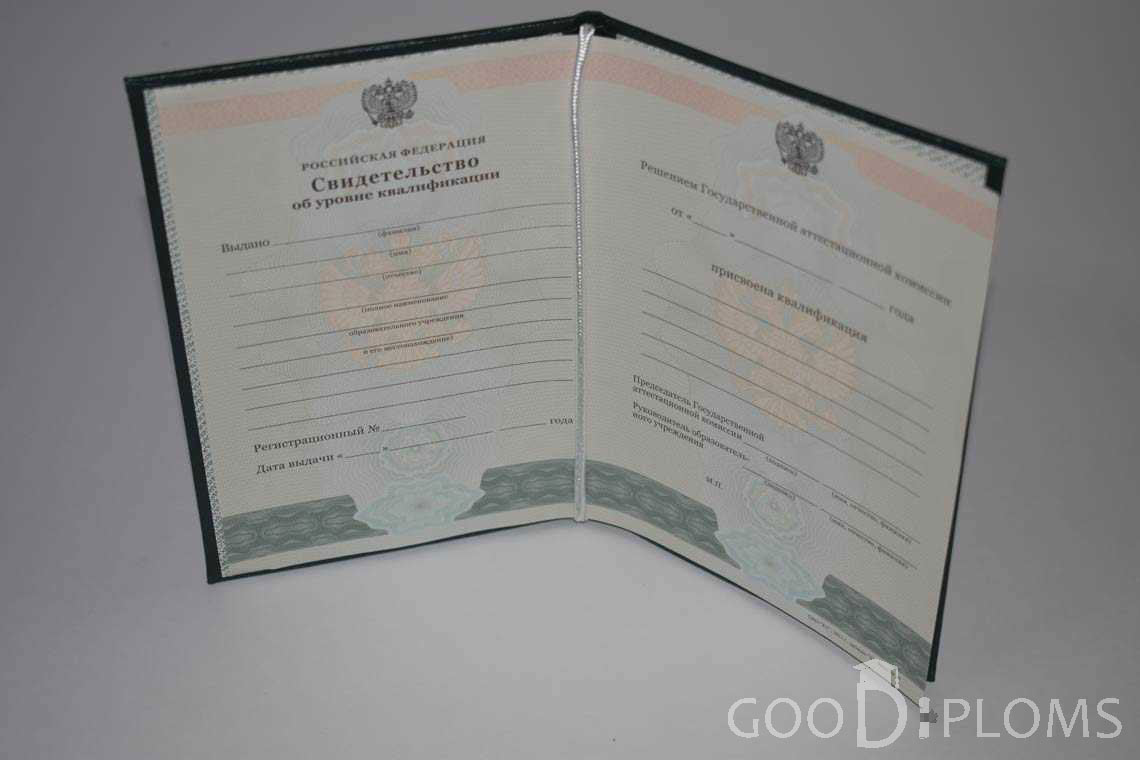 Свидетельство об Уровне Квалификации  период выдачи 2011-2020 -  Запорожье