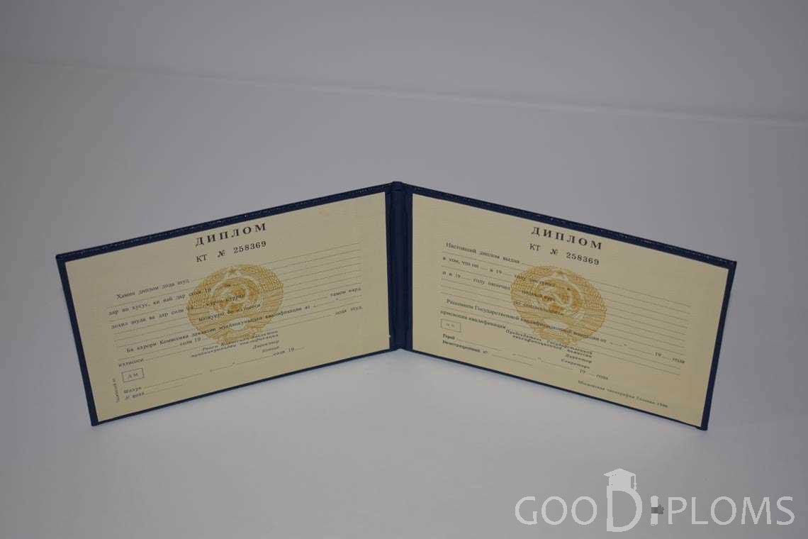 Диплом Техникума СССР Таджикистан  период выдачи 1975-1996 -  Запорожье