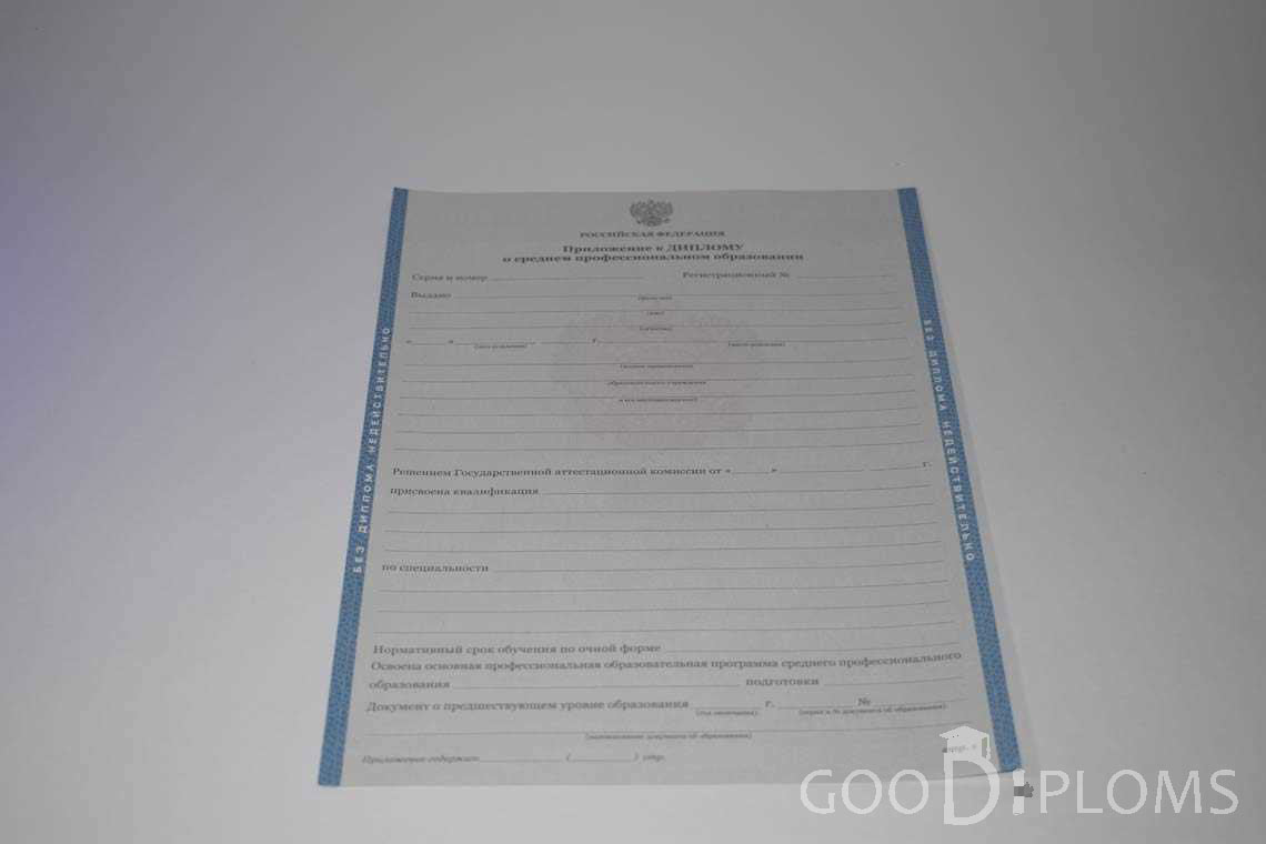 Приложение к Диплому Техникума период c 2011 по 2013 год - Запорожье
