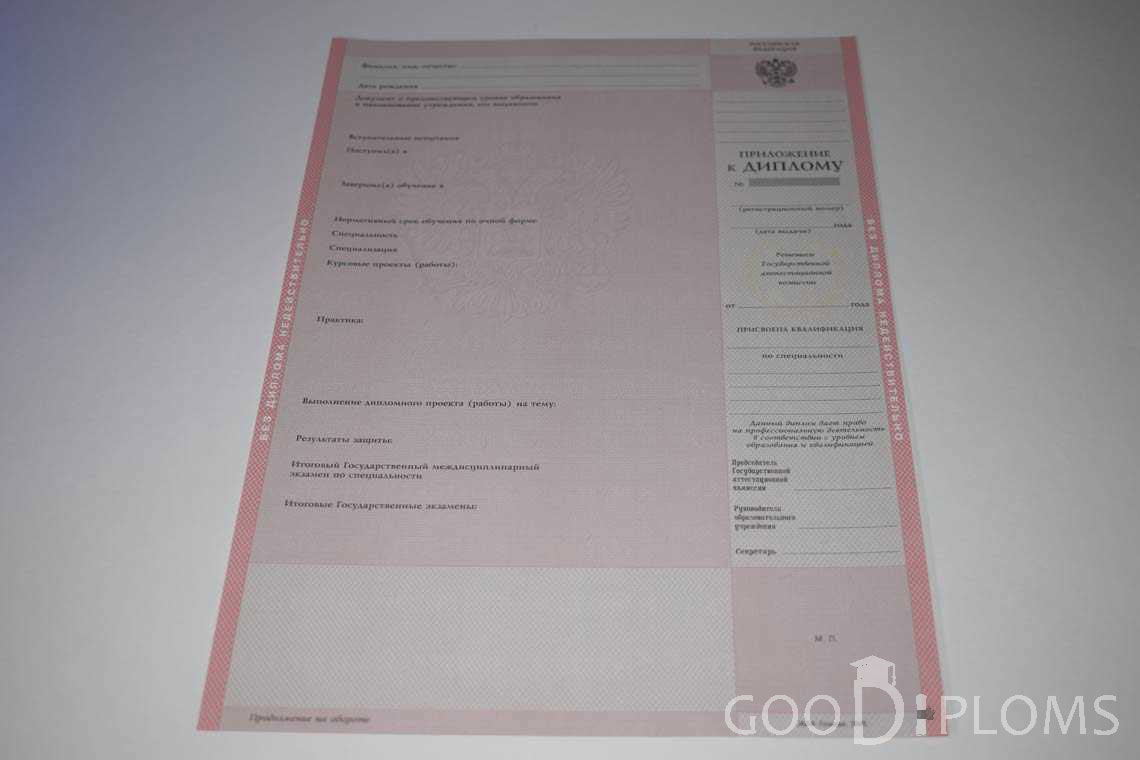 Приложение к Диплому Техникума с Отличием  в период c 2003 по 2007 год - Запорожье