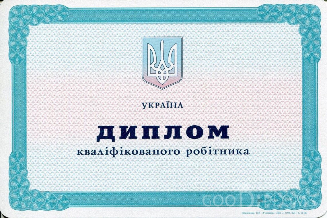 Украинский диплом пту - Запорожье